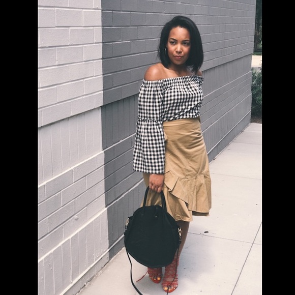 Who What Wear Dresses & Skirts - 🎰☑️ NWT Fashion Forward Ruffle Wrap Cotton Skirt